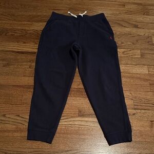 Polo Ralph Lauren Navy Blue Boys Cotton Fleece Drawstring Joggers
